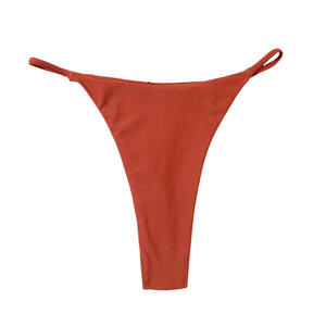 Braga Bikini Mujer Tanga Hilo Lateral granate