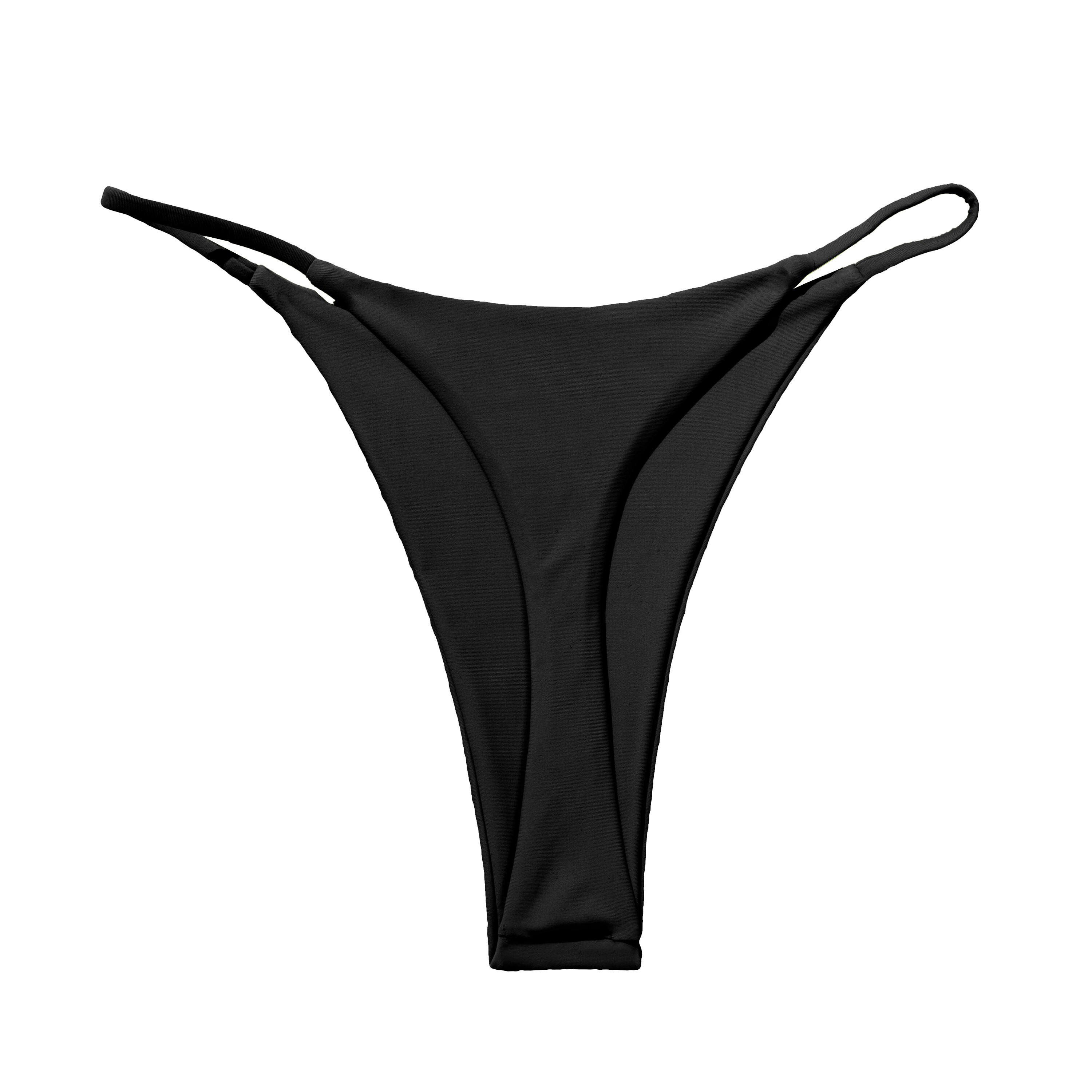 Braga Bikini Mujer Tanga Hilo Lateral Negro 5/5