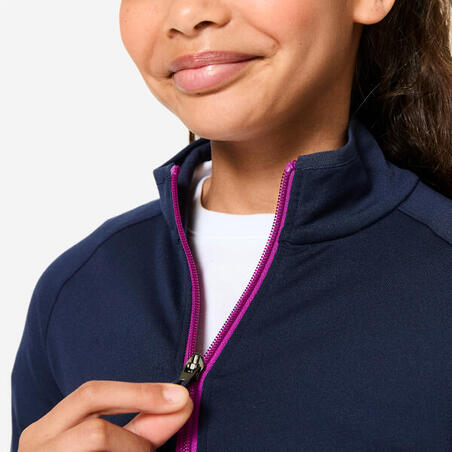 Костюм спортивний для дівчат синій/фіолетовий