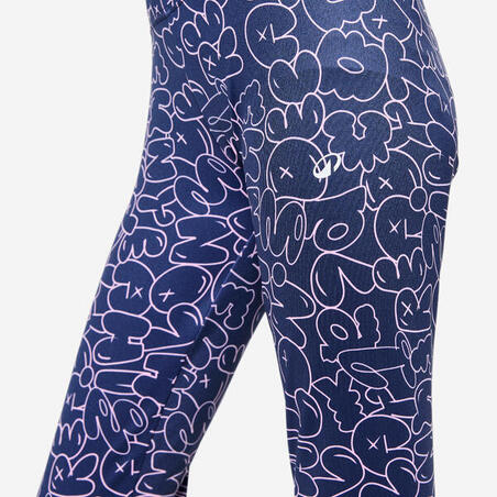 Легінси спортивні дитячі 500 з високою талією