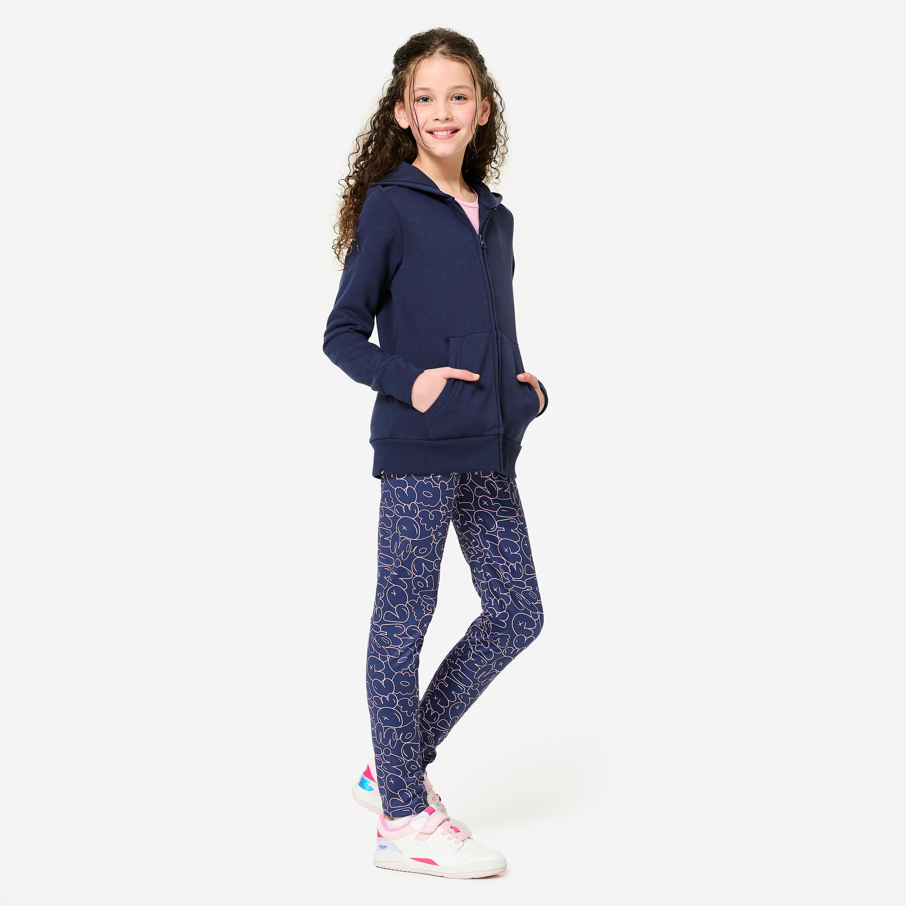Children's Gym Leggings S500 High Waist 2/7