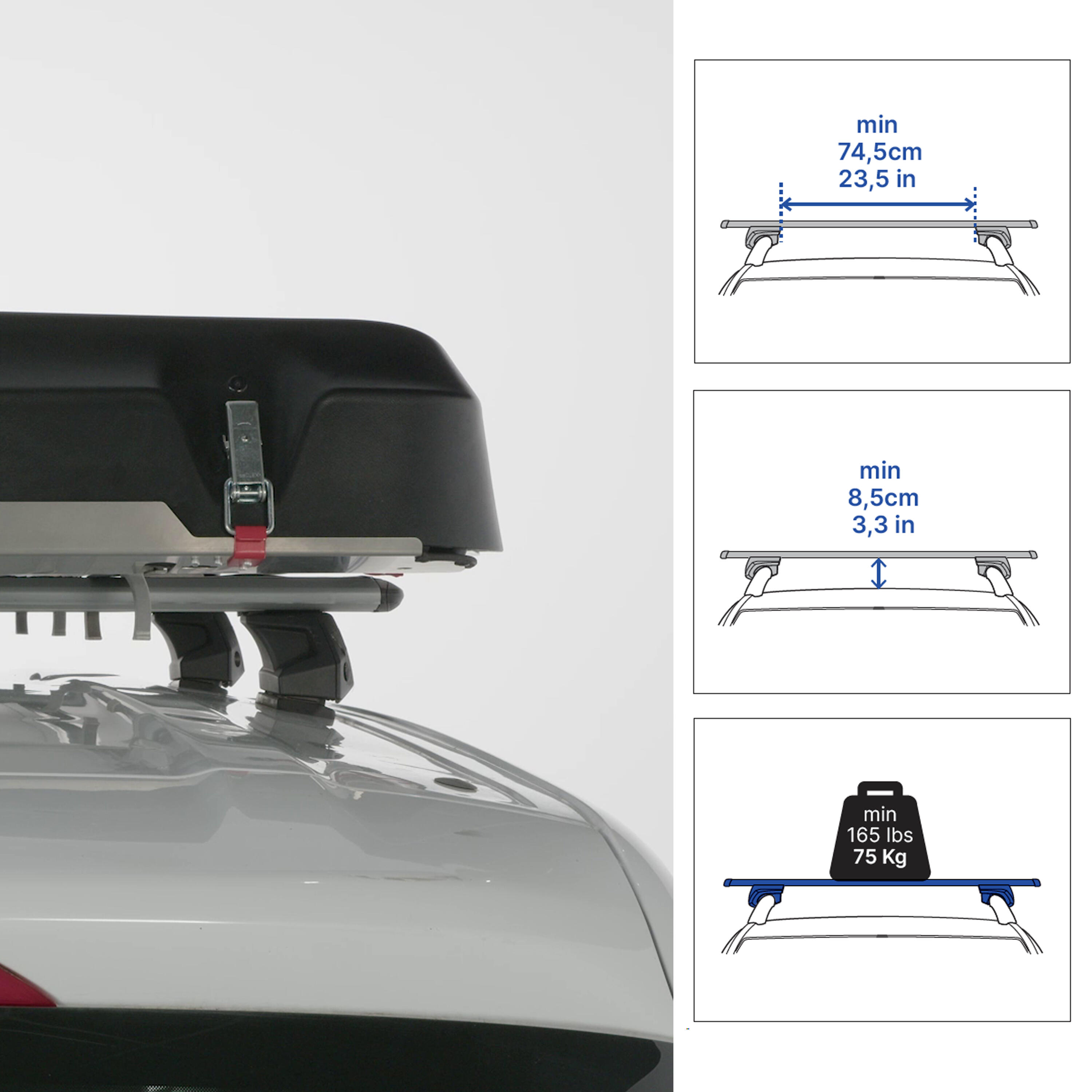 Tente de toit rigide Fresh&Black 2 places, Quechua x NaïtUp 4/25