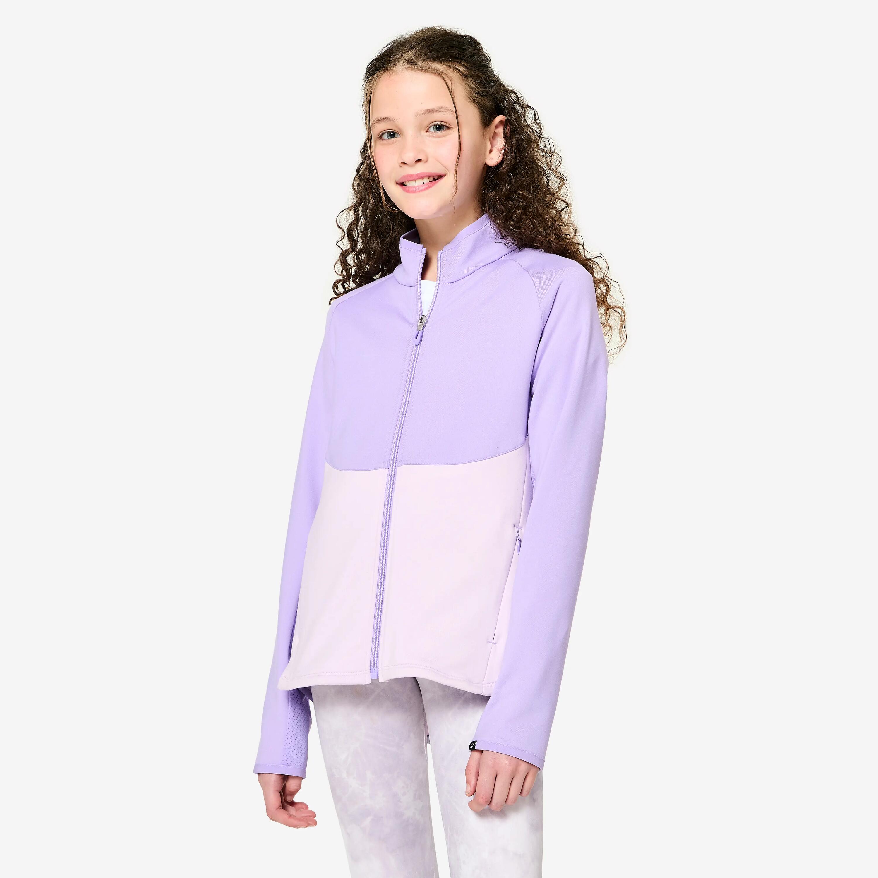 Casaco Desportivo Cintado Menina Violeta-claro/Violeta-escuro 8/19