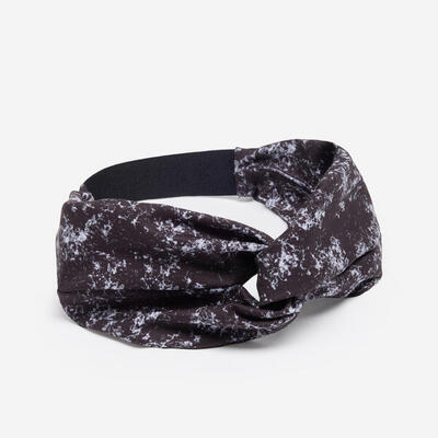 Stirnband Fitness Cardio Damen bedruckt mit Gummi