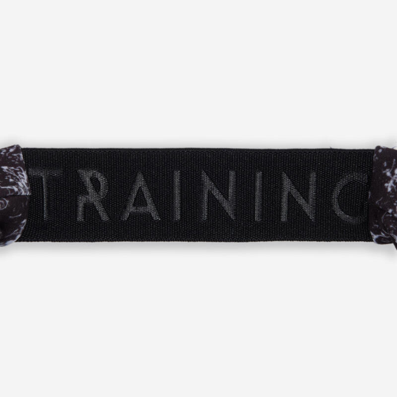 Bandeau fitness cardio training femme imprimé avec élastique