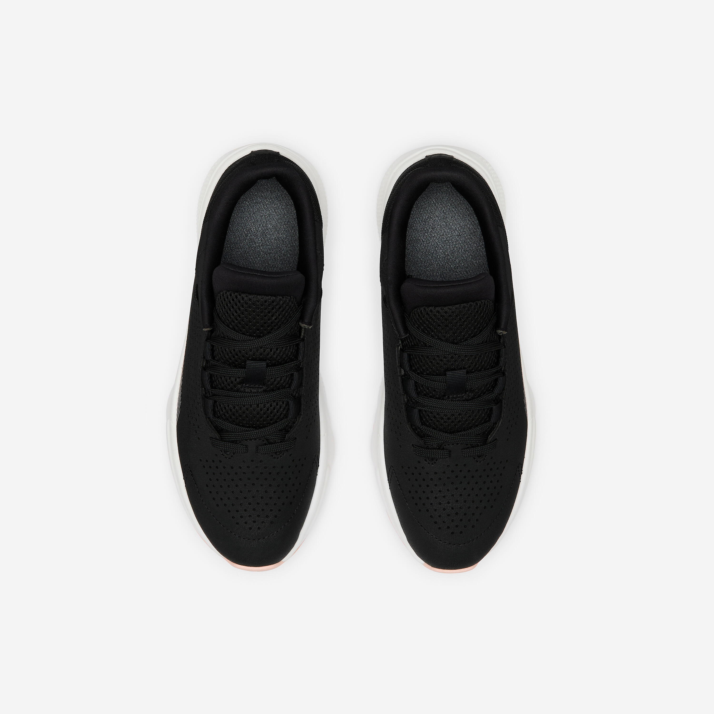 Chaussures de sport femme, Essential Icon noir et rose 6/18