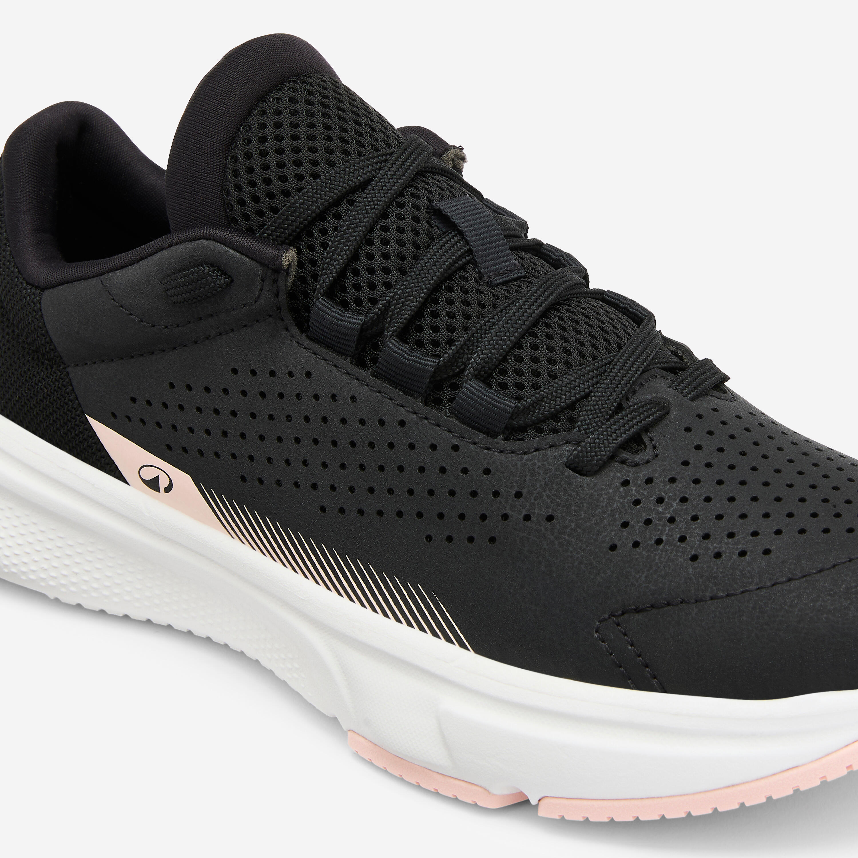 Chaussures de sport femme, Essential Icon noir et rose 3/18