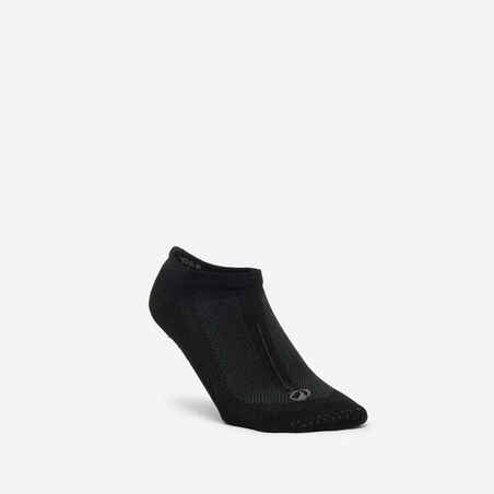 Women's Non-Slip Fitness Socks 500 - Black