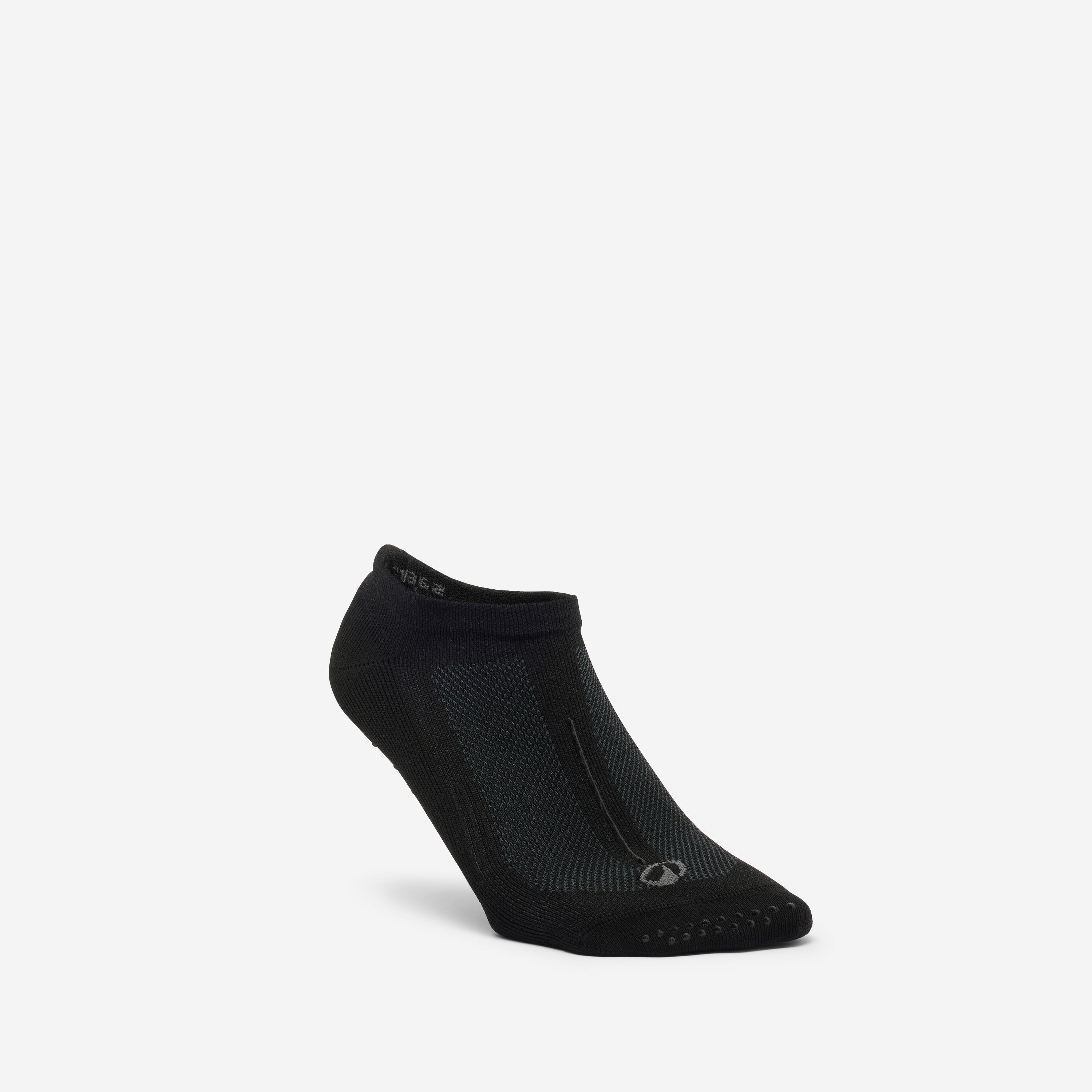 Women's Non-Slip Fitness Socks 500 - Black