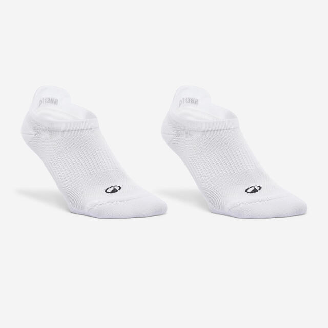 Calcetines Fitness Blanco Invisibles x2