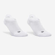 Set 2 perechi șosete scurte Fitness Alb