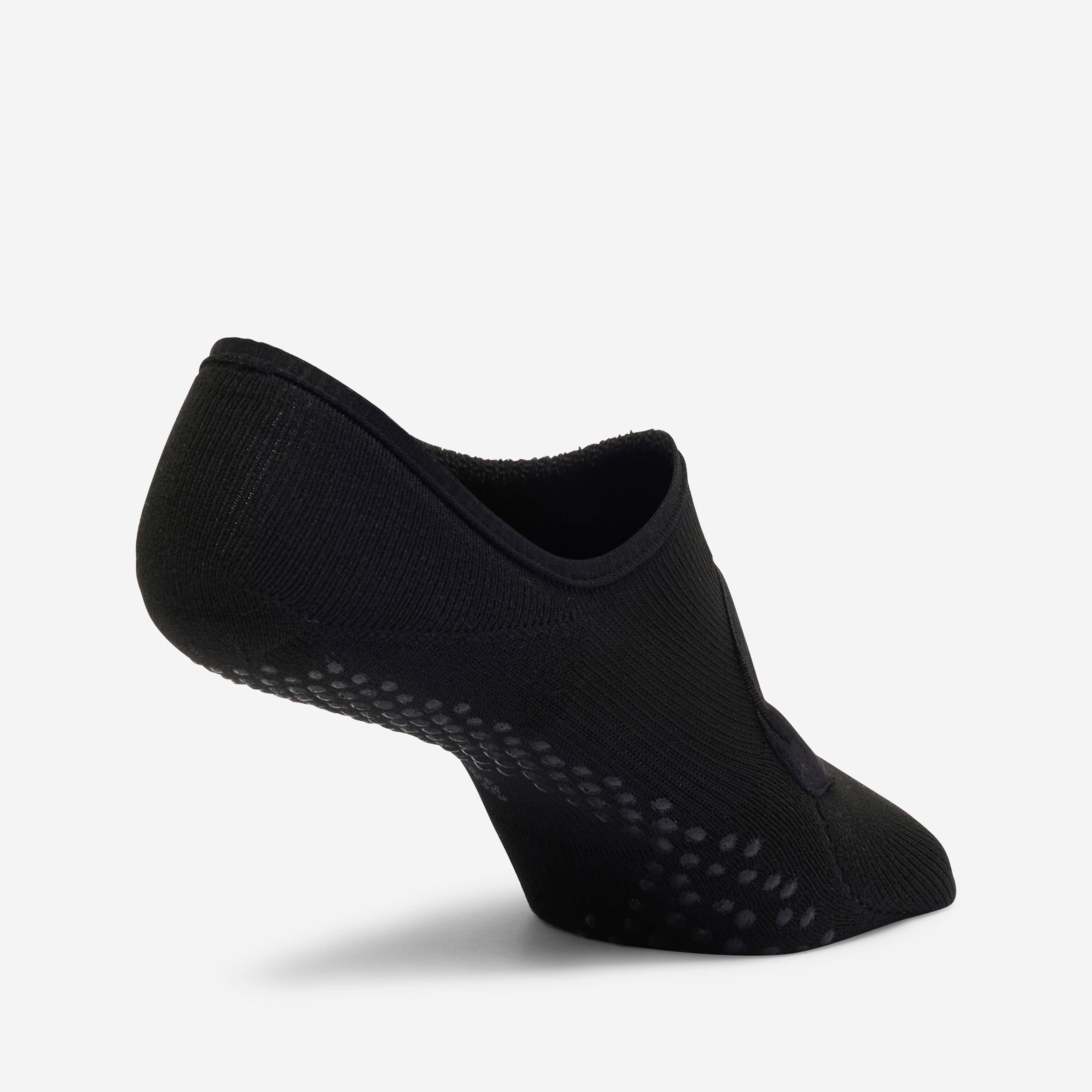 Women's Non-Slip Socks - Black 3/4