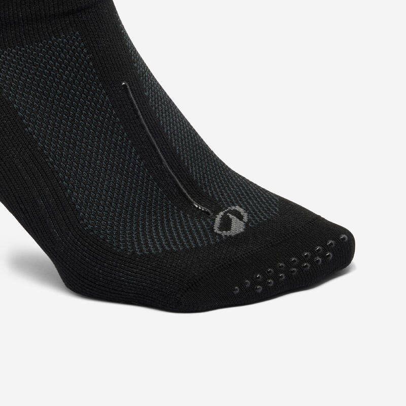 Chaussettes antidérapantes Fitness Femme - 500 Noir