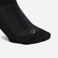 Women's Non-Slip Fitness Socks 500 - Black