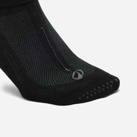 Women's Non-Slip Fitness Socks 500 - Black