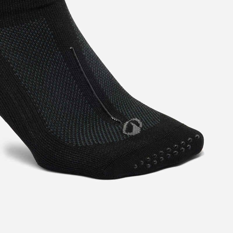 Women's Non-Slip Fitness Socks 500 - Black
