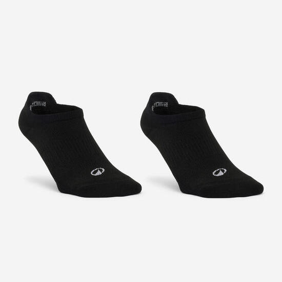 Chaussettes invisibles de fitness x2, noir