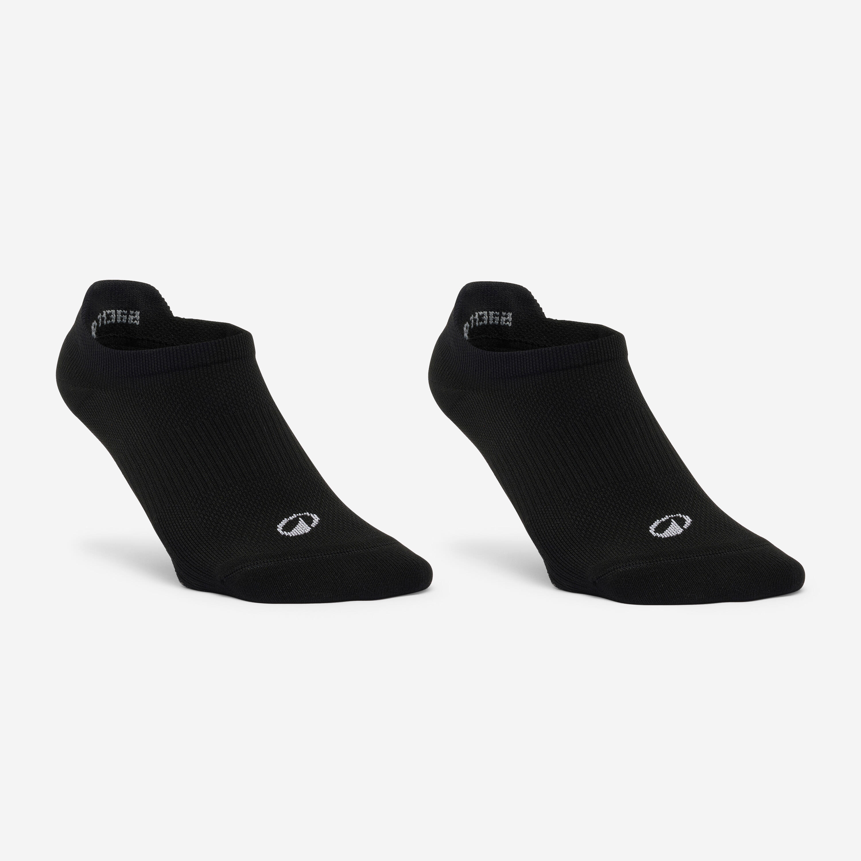 Set 2 perechi șosete scurte Fitness cardio Negru Damă
