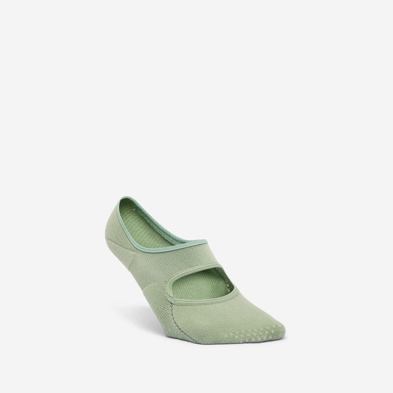 Chaussettes antidérapantes femme, vert