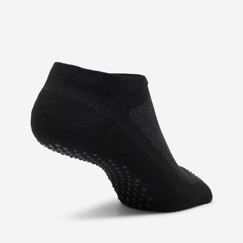Chaussettes antidérapantes Fitness Femme - 500 Noir