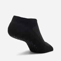 Women's Non-Slip Fitness Socks 500 - Black