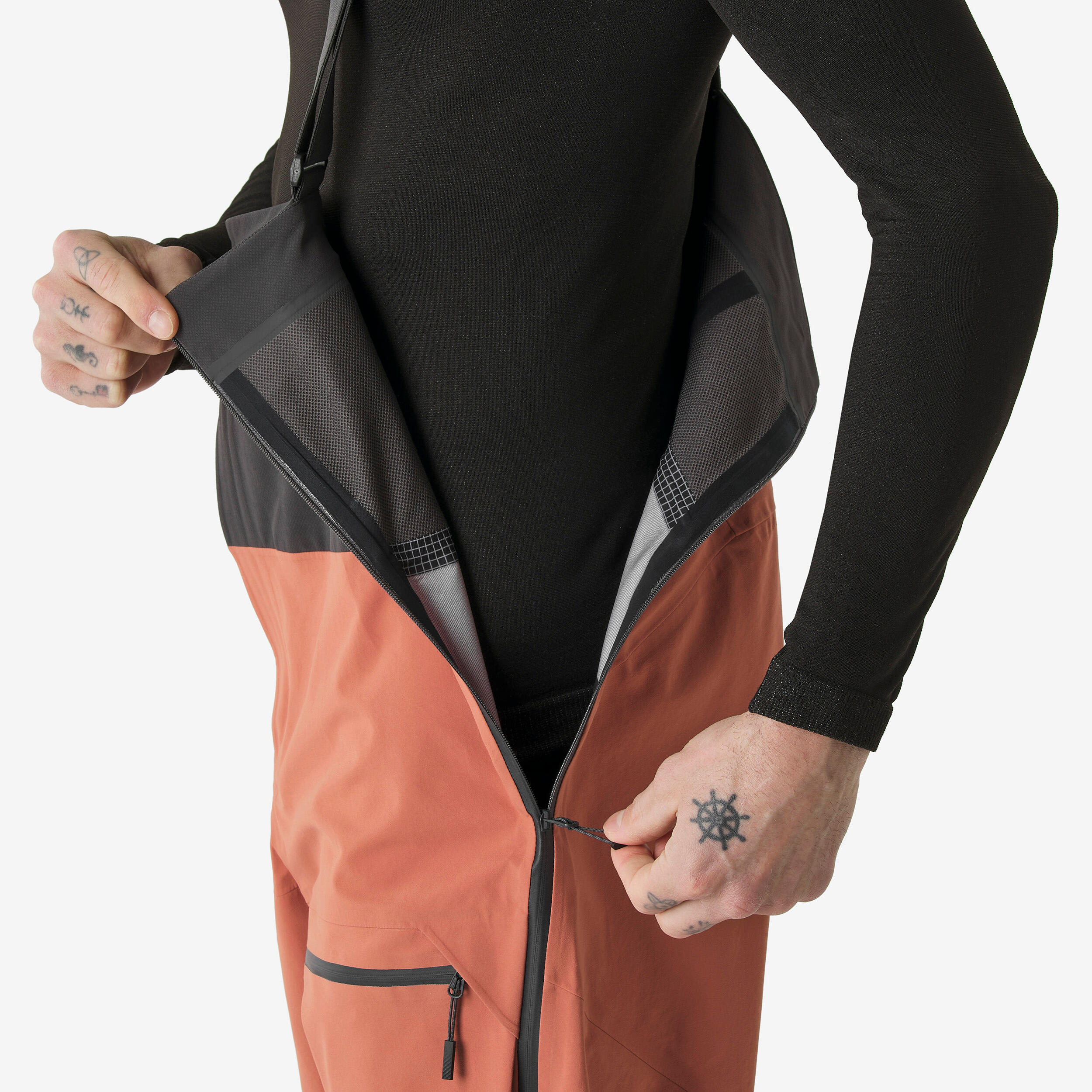 Men’s Waterproof Freeride Ski Bib Pants, FR 900 - SIMOND