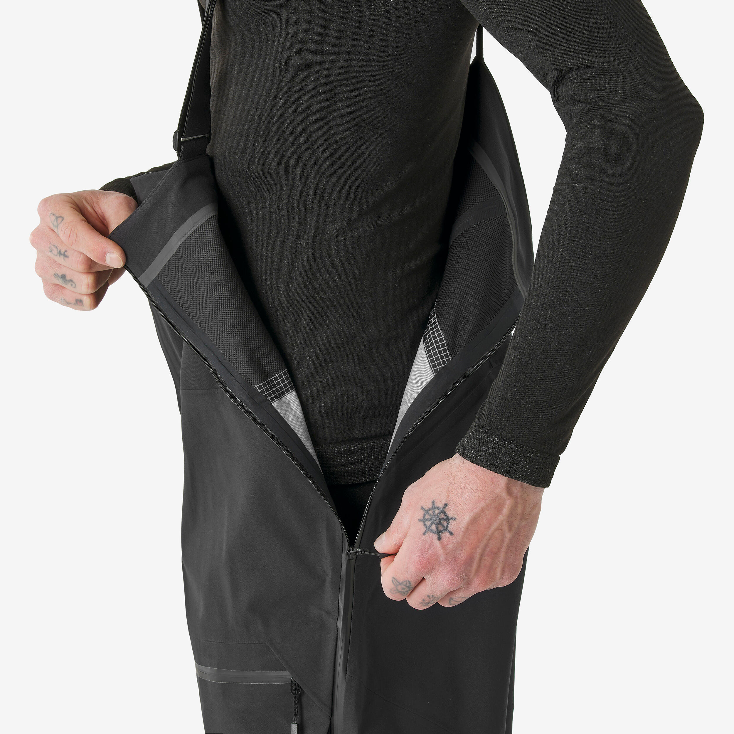 Salopette de ski hors-piste imperméable homme, FR 900 10/12