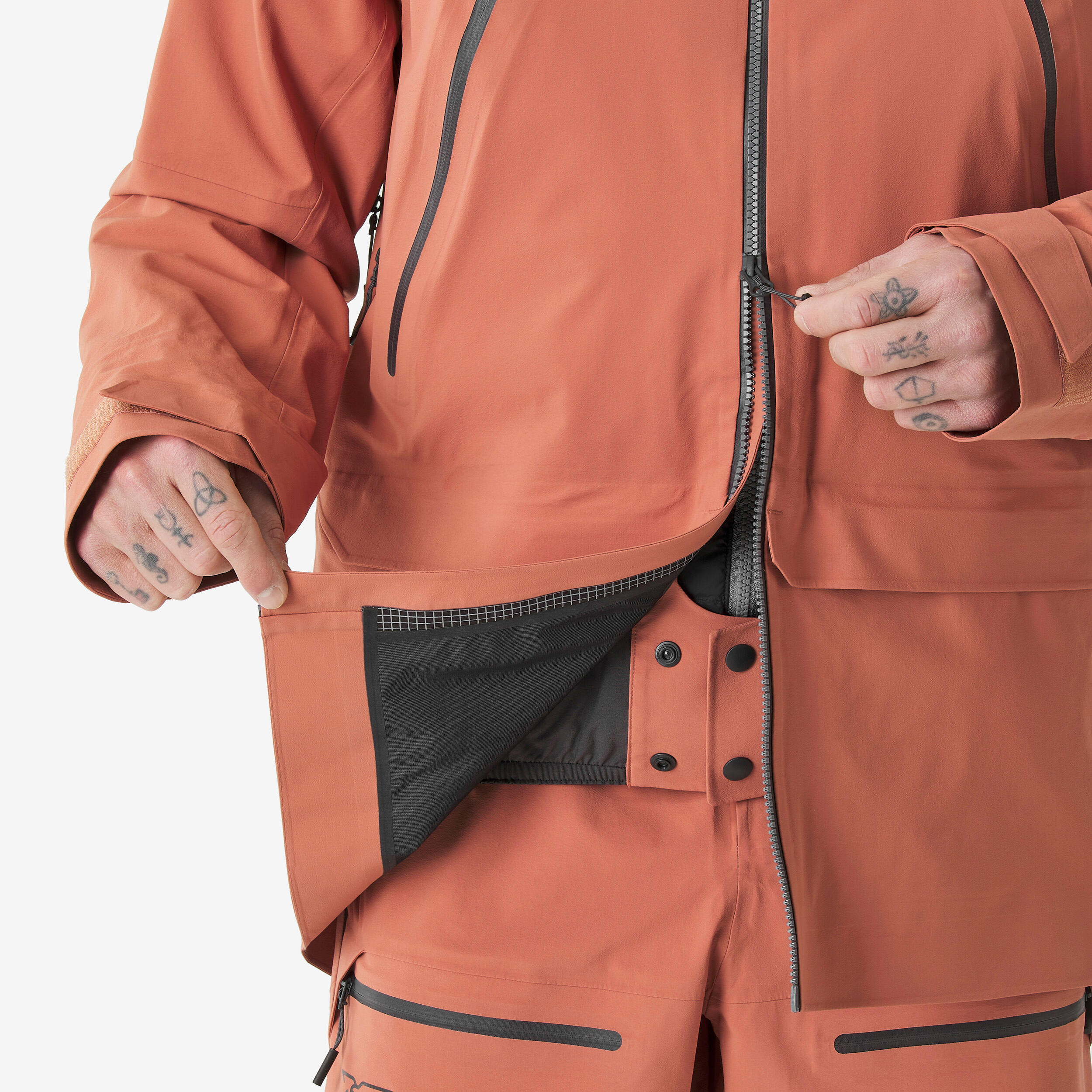 Manteau de ski hors-piste imperméable homme, FR 900 7/12