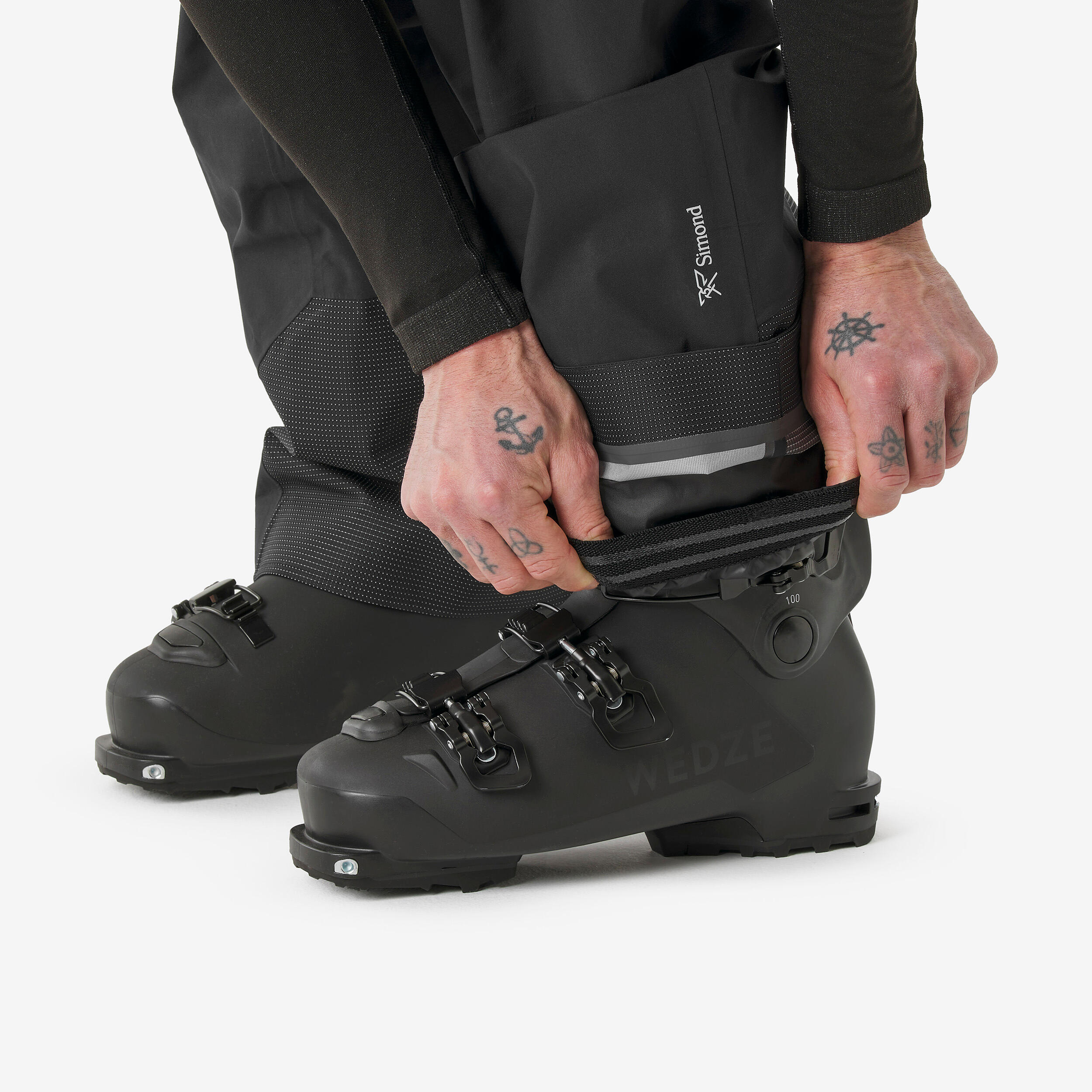 Salopette de ski hors-piste imperméable homme, FR 900 9/12