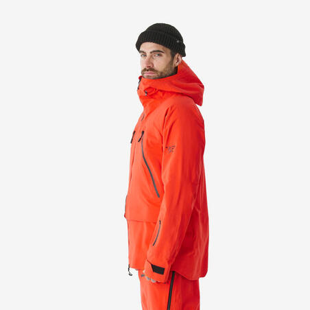 Куртка лижна чоловіча FR900 водонепроникна помаранчева