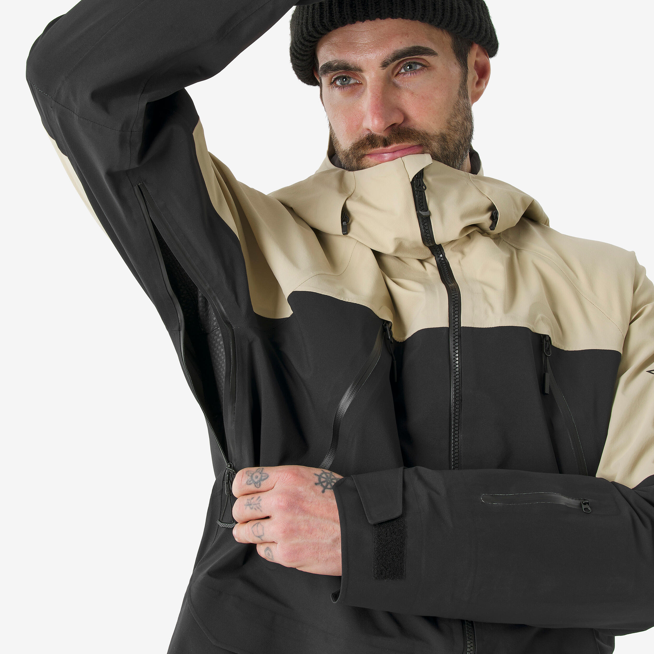 Manteau de ski hors-piste imperméable homme, FR 900 6/11