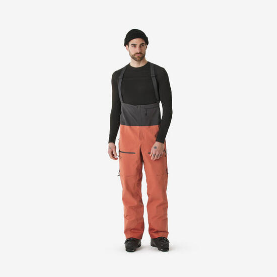 Pantaloni sci freeride uomo FR900 arancioni