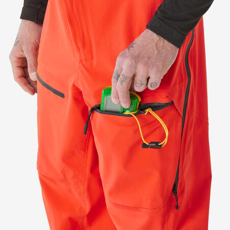Штани лижні чоловічі FR900 водонепроникні помаранчеві