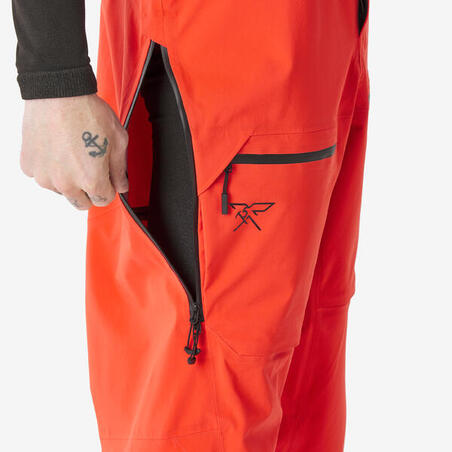 Штани лижні чоловічі FR900 водонепроникні помаранчеві