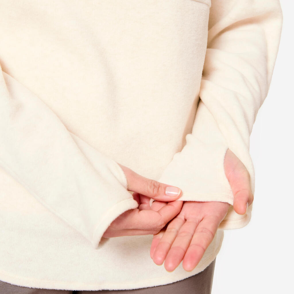 Women's Yoga Relaxation Fleece Sweatshirt - Beige