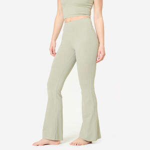 Leggings Yoga/Pilates Breathe Mujer Verde Salvia Corte Acampanado