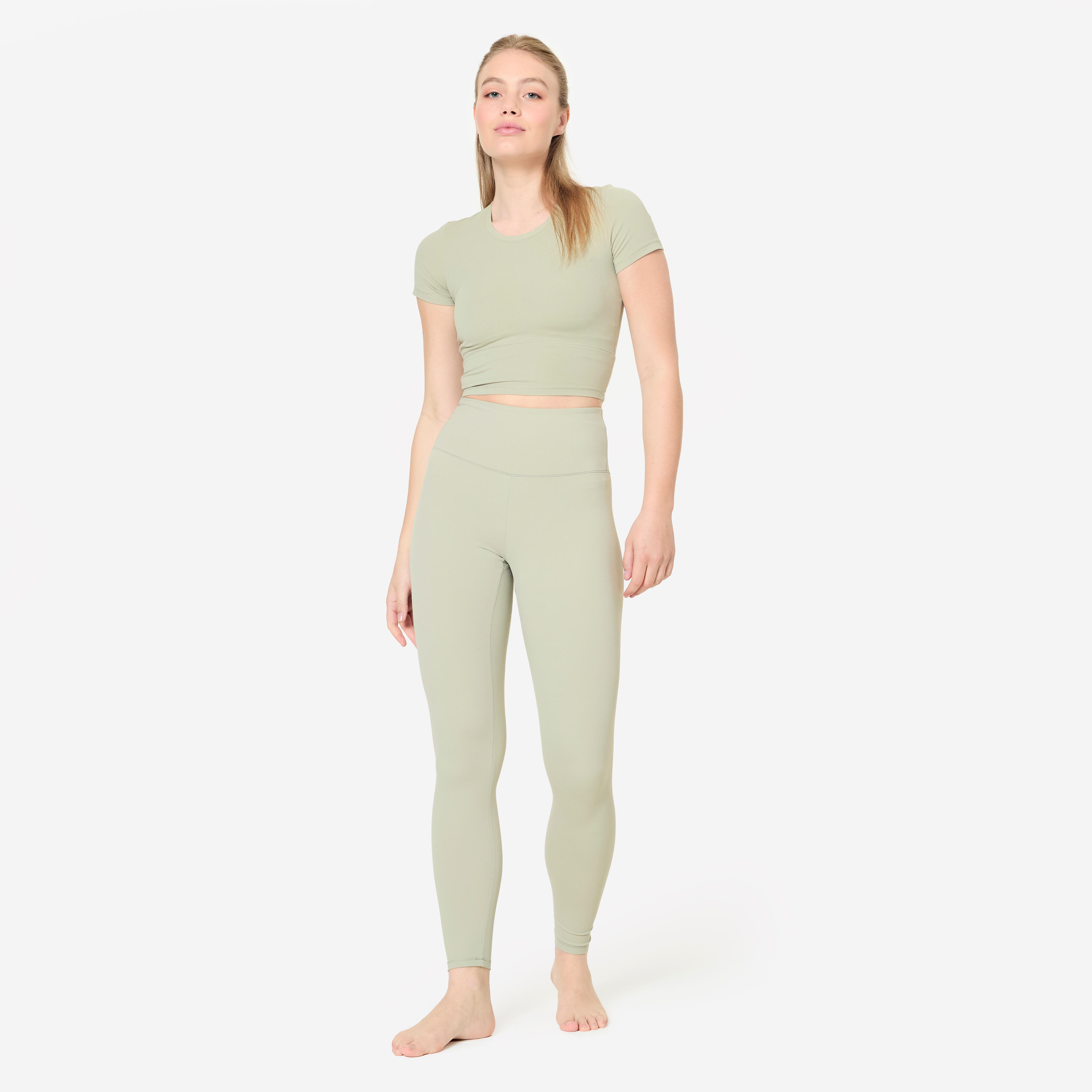 Women’s Yoga and Pilates Soft and Stretch Leggings, Breathe - DOMYOS