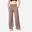 Pantalon Croială largă Yoga ușoară Maro Damă