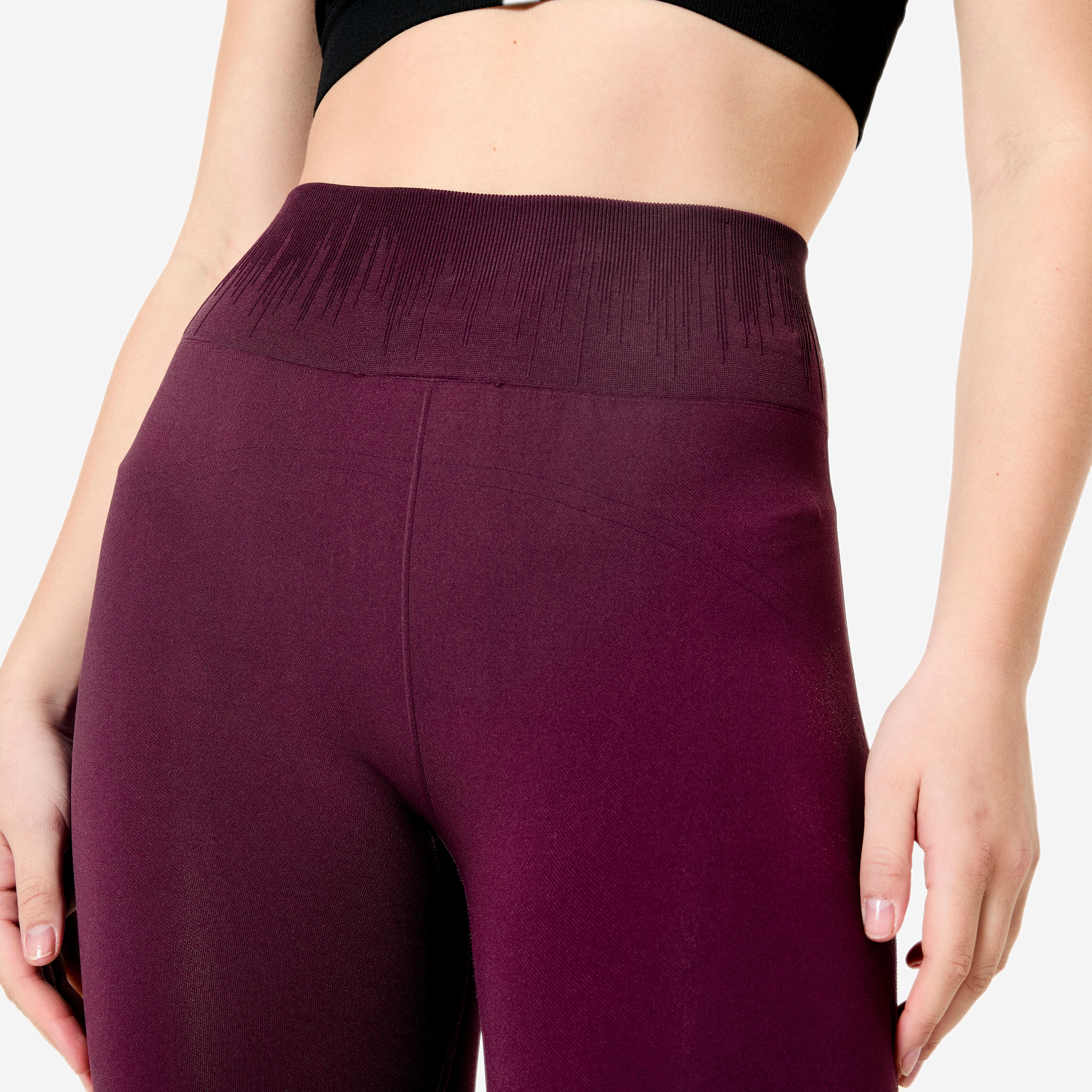 High-Waisted Second-Skin Long Yoga Leggings - Black