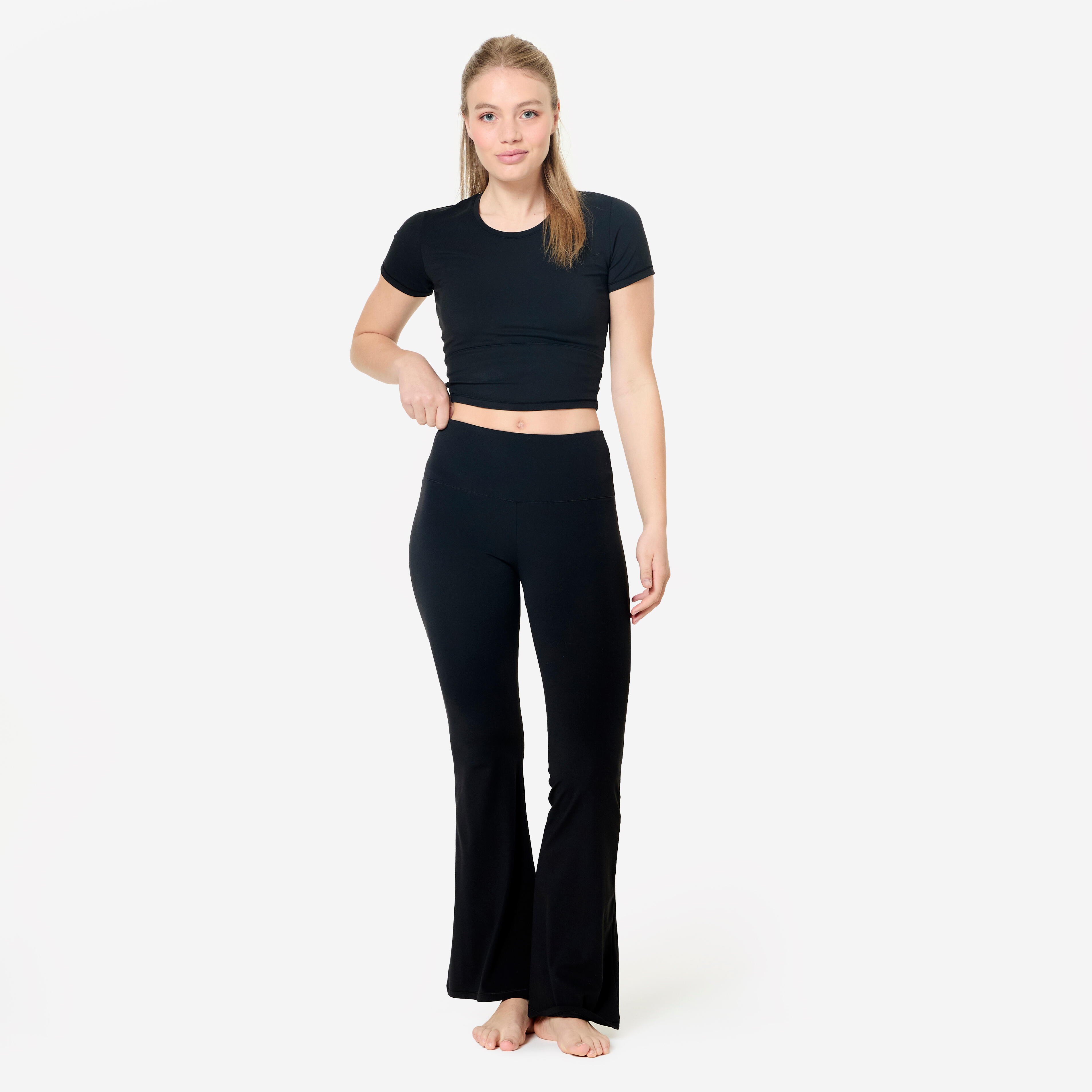 Yoga and Pilates Soft and Stretch Flare Pants, Breathe - KIMJALY