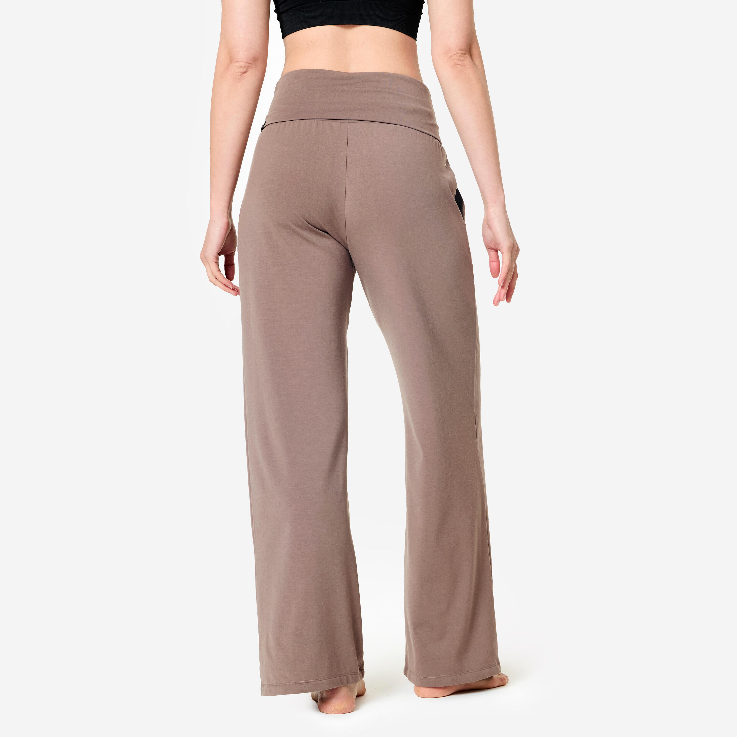 Pantalon yoga doux cocoon marron 4/10