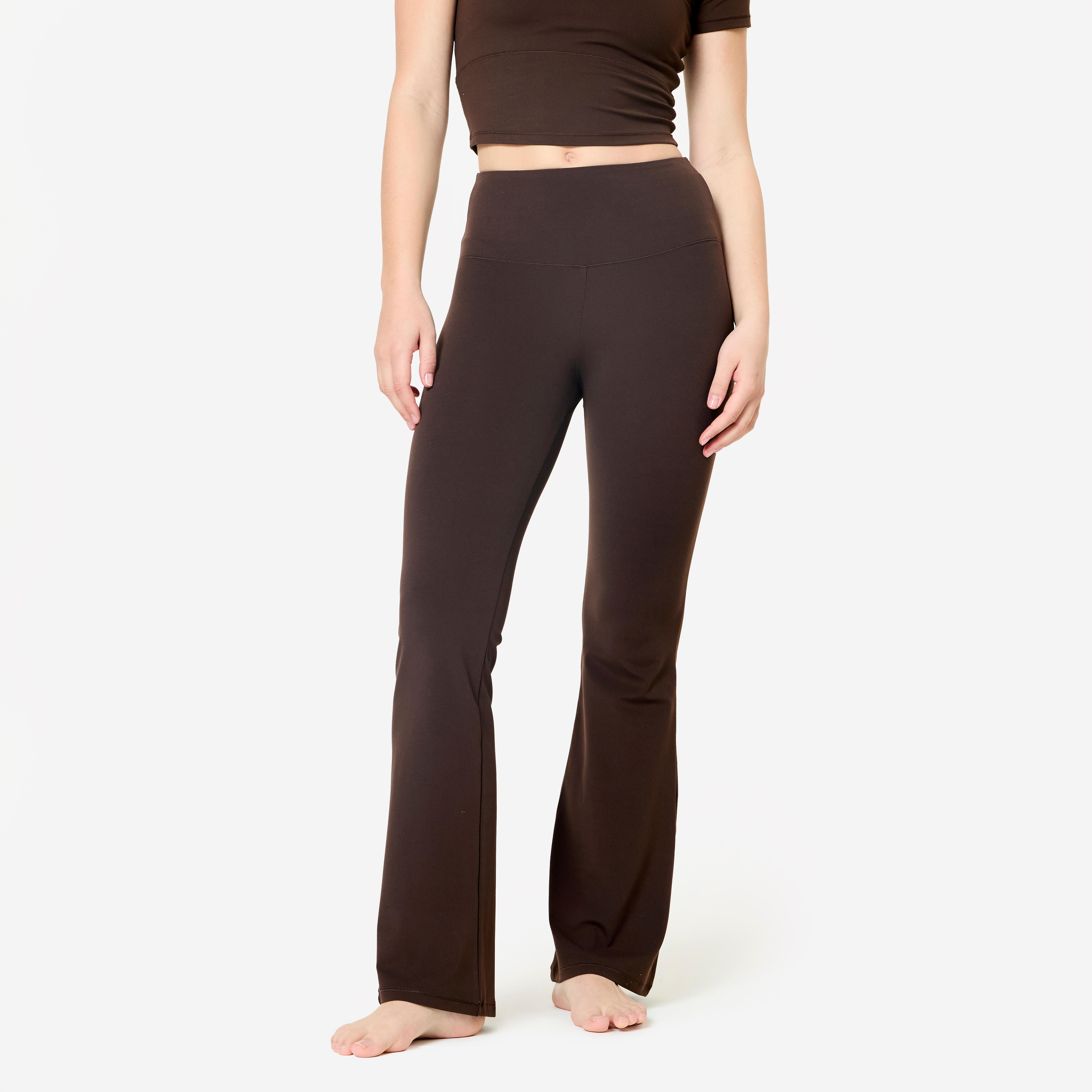 Pantalon evazat pentru Yoga și Pilates Breathe Maro Damă