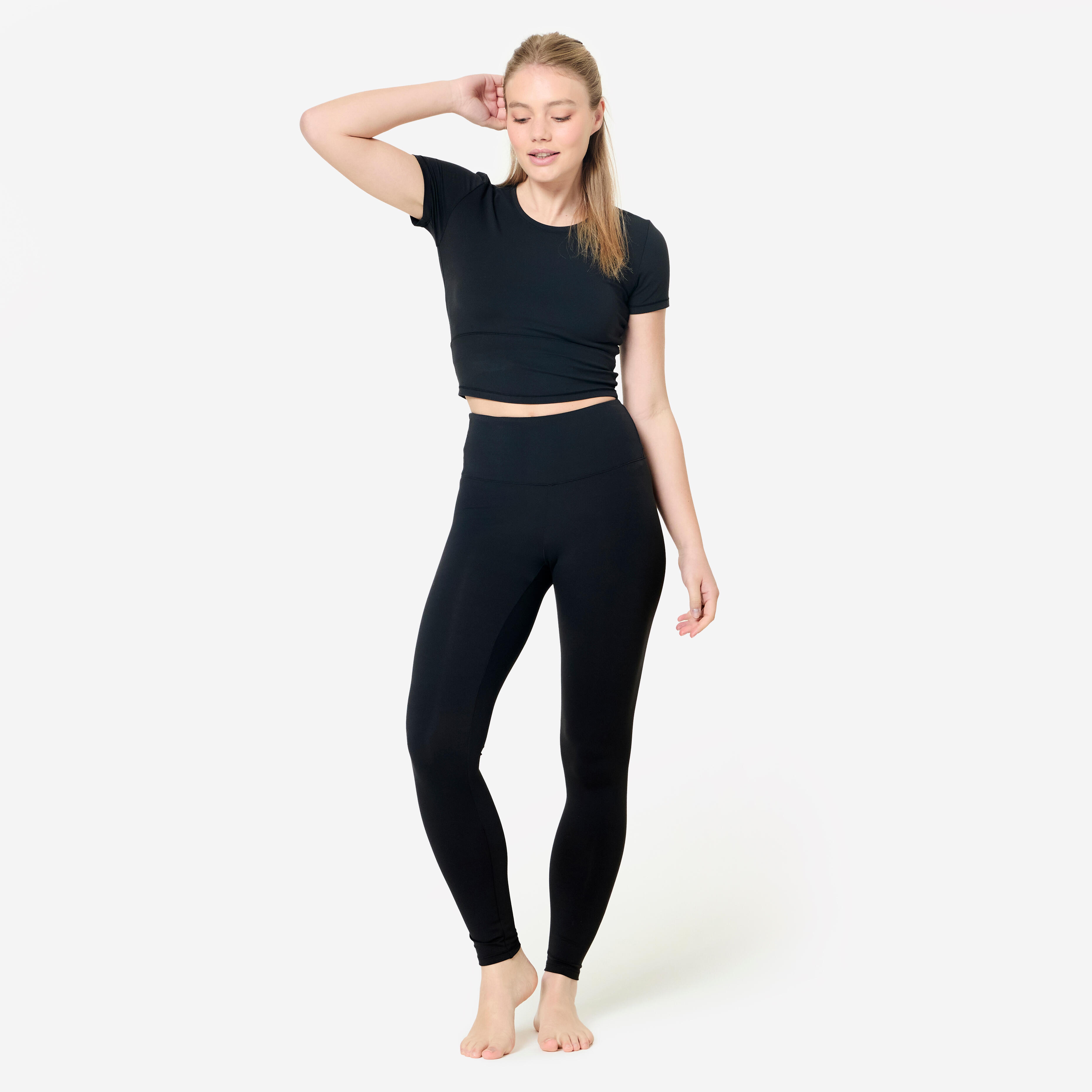 Legging de yoga et de pilates extensible et doux femme, Breathe - DOMYOS