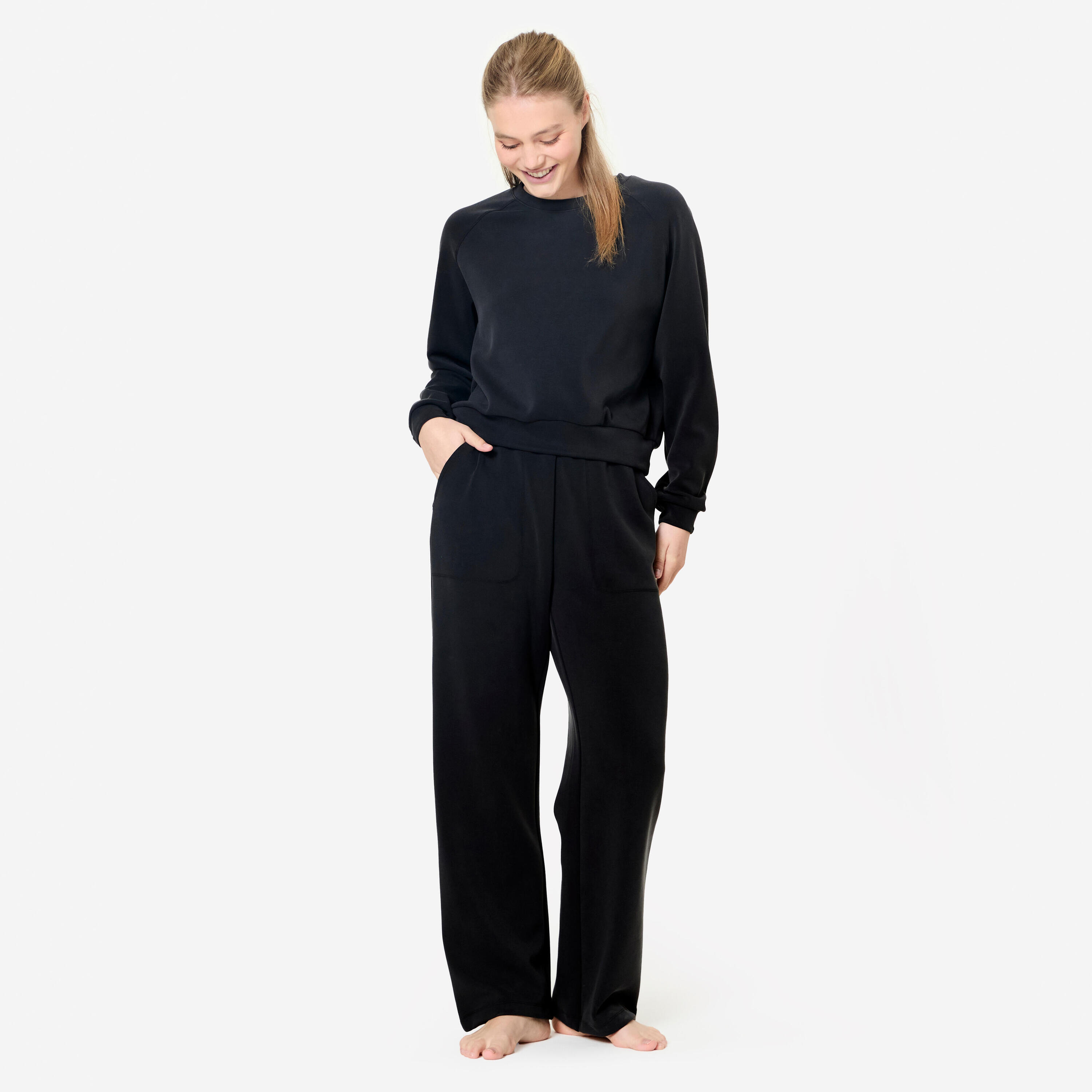 Sweat de Yoga pour Femme - Noir 2/9