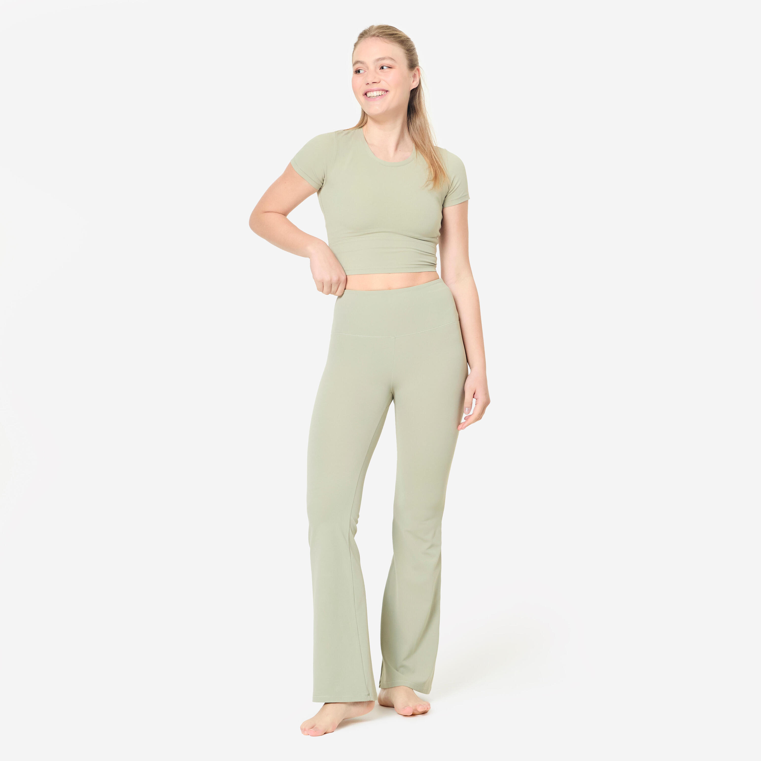 T-shirt de yoga et de pilates extensible et doux, Breathe 2/9