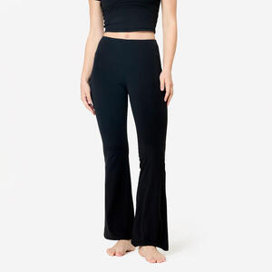 Leggings Yoga/Pilates Mujer Negro Corte Acampanado