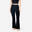 Pantalon flare de yoga et Pilates extensible et doux, Breathe noir