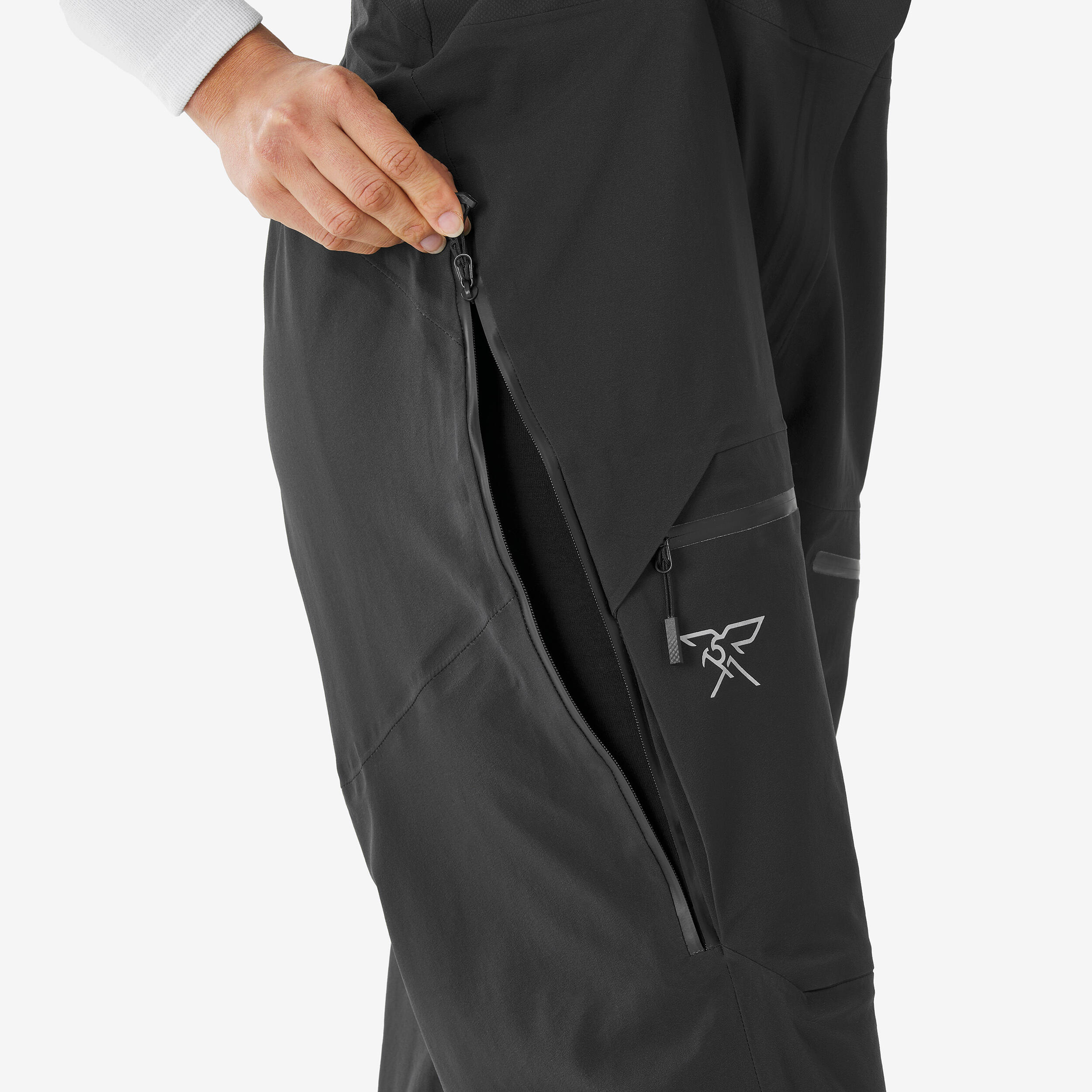 Women’s Waterproof Freeride Ski Bib Pants, FR 900 6/12