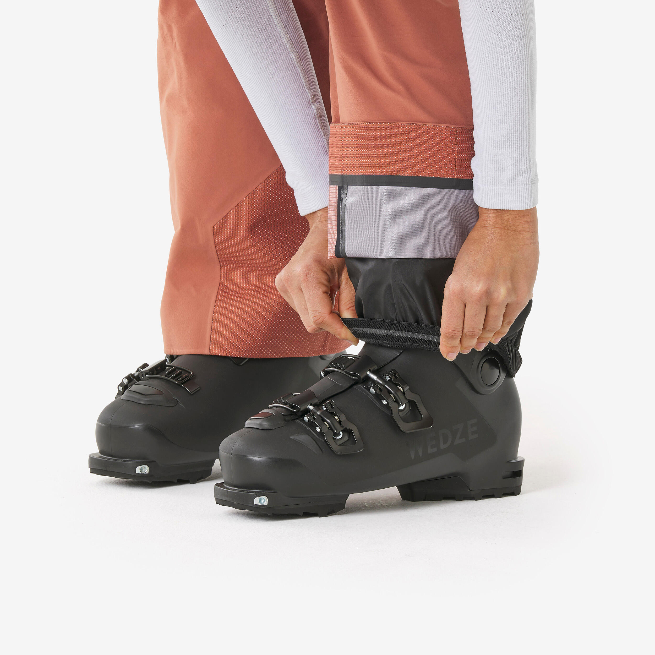 FR900 women's breathable freeride ski trousers - brown