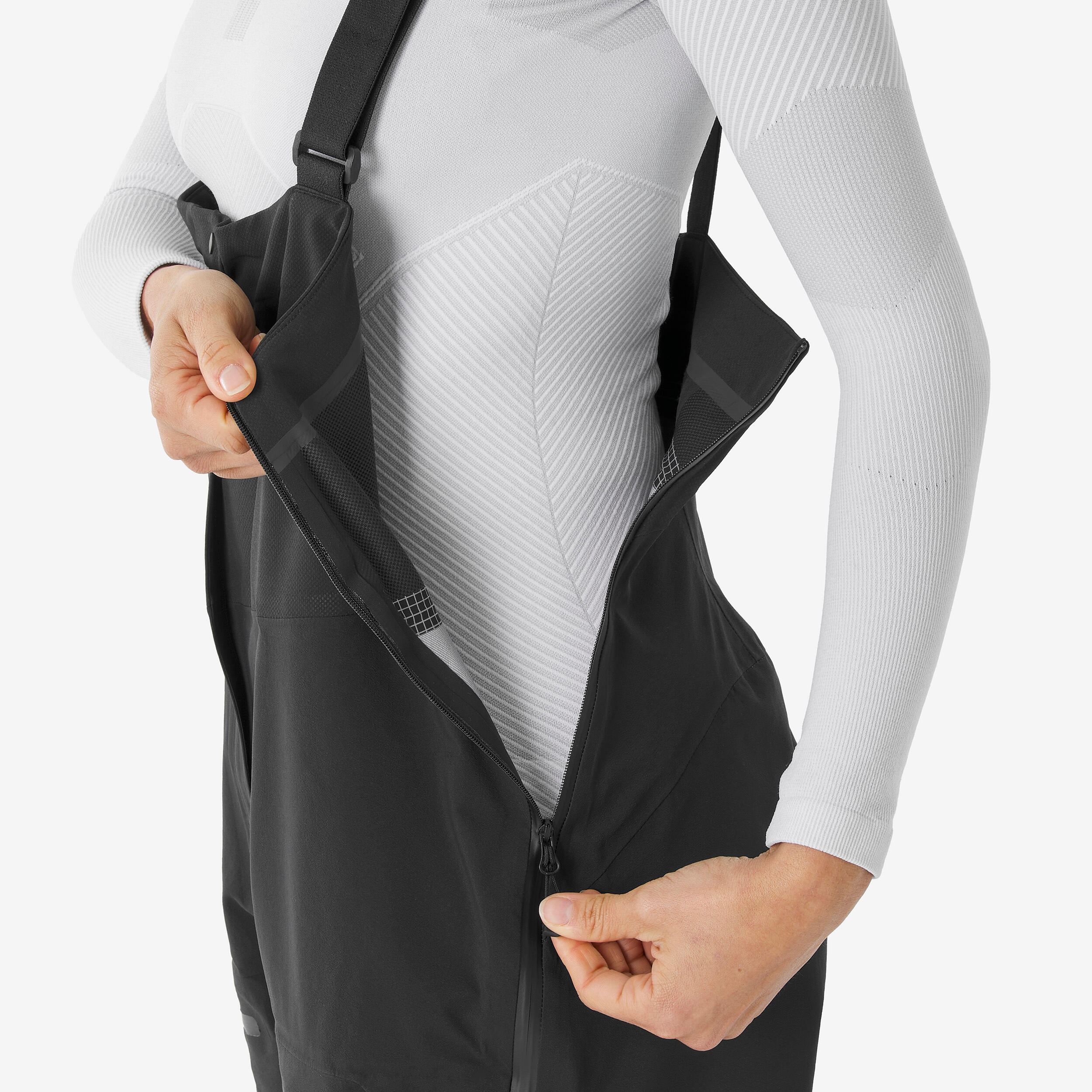 Women’s Waterproof Freeride Ski Bib Pants, FR 900 10/12